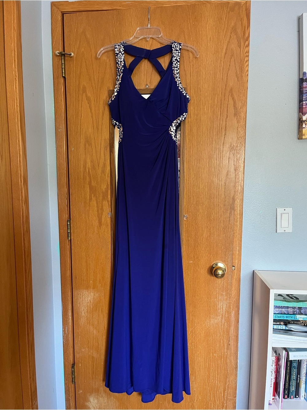 Dress, formal gown, royal blue, Deb Brand, size 9/10